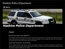 Tablet Screenshot of haskinspolice.org